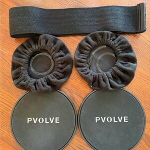 PVOLVE Gliders, Heavy Resistance Strap and Glider Floorgloves